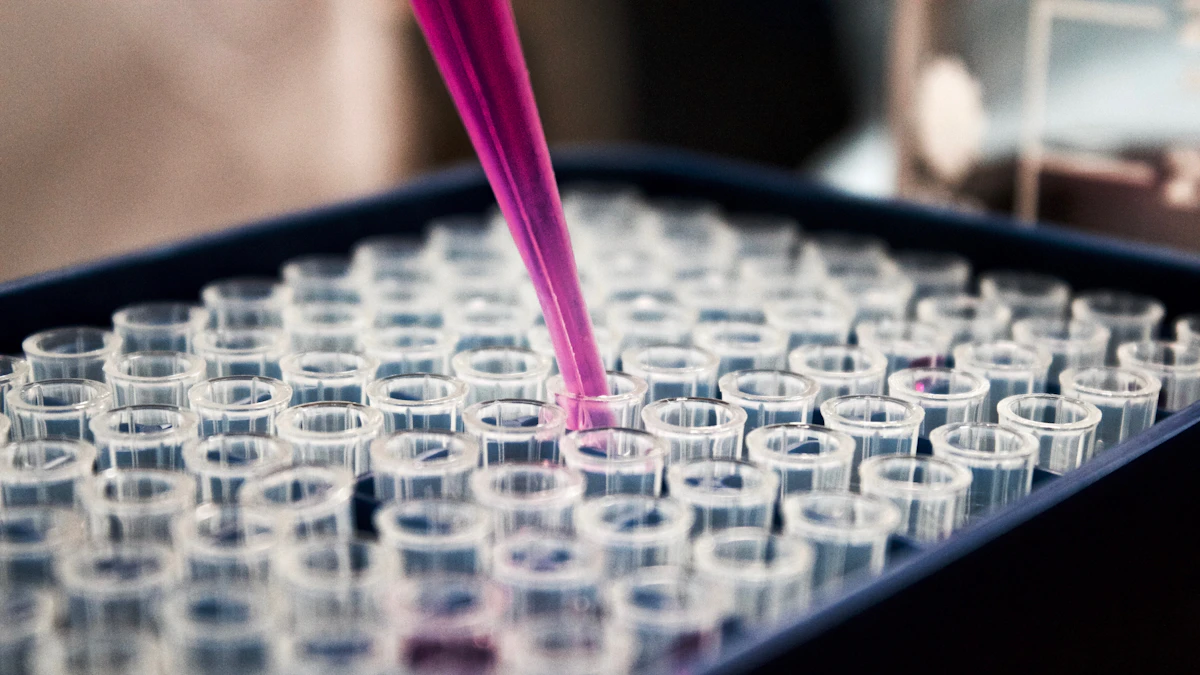 A researcher reviewing clinical study data