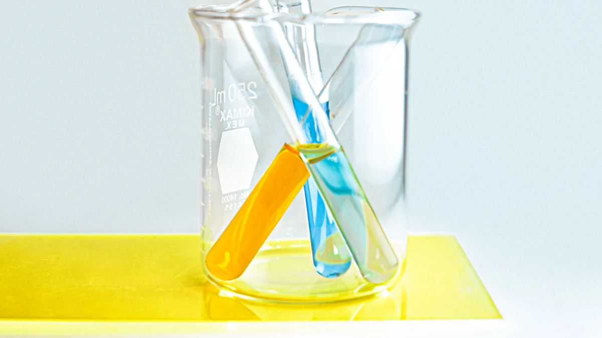 Laboratory glassware used in scientific analysis