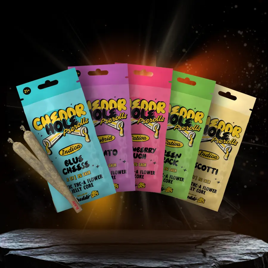 Cheddr Holes - 2g Jelly-Core THCa Hash Holes (2-Pack)
