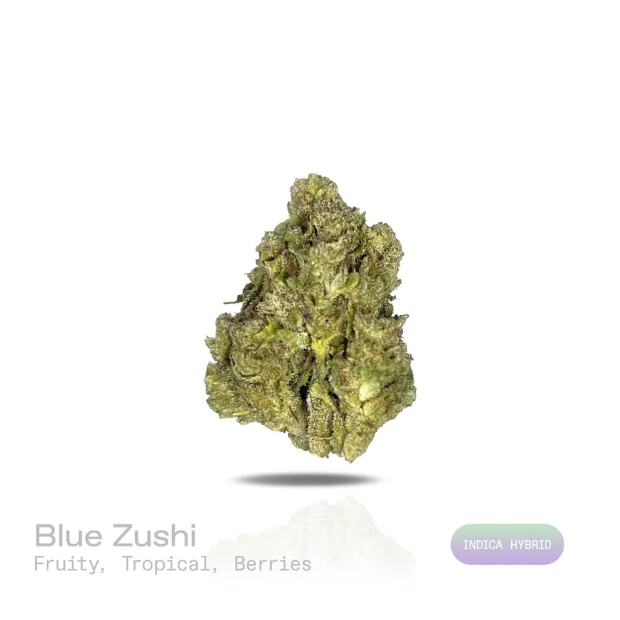 Blue Zushi THCa Flower (Indoor) (Indica Hybrid)