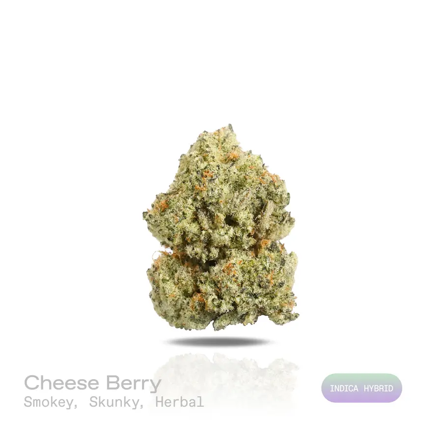 Cheese Berry THCa Flower (Exotic) (Indica Hybrid)