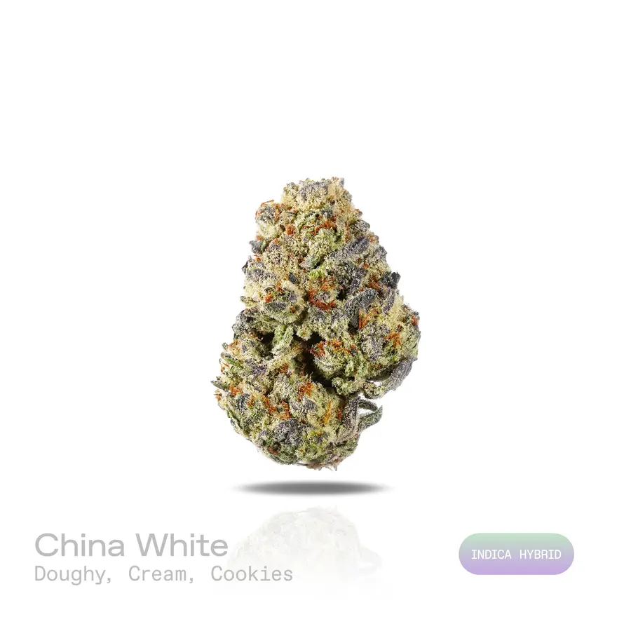 China White THCa Flower (Indoor) (Indica Hybrid)