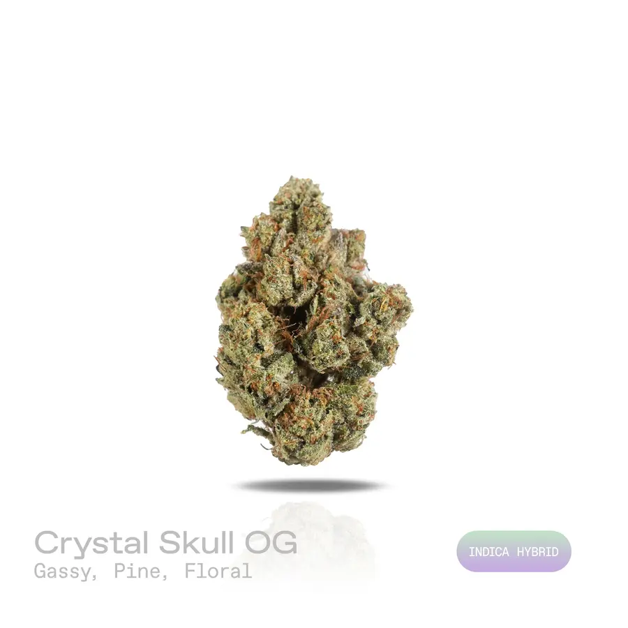Crystal Skull OG THCa Flower (Exotic) (Indica Hybrid)