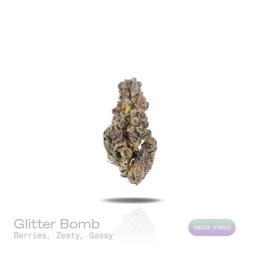 Glitter Bomb THCa Flower (Premium Indoor) (Indica Hybrid)