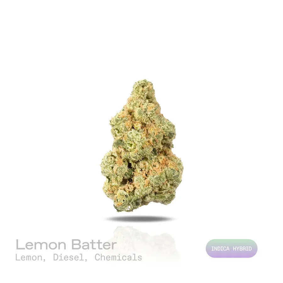 Lemon Batter THCa Flower (Premium Indoor) (Indica Hybrid)