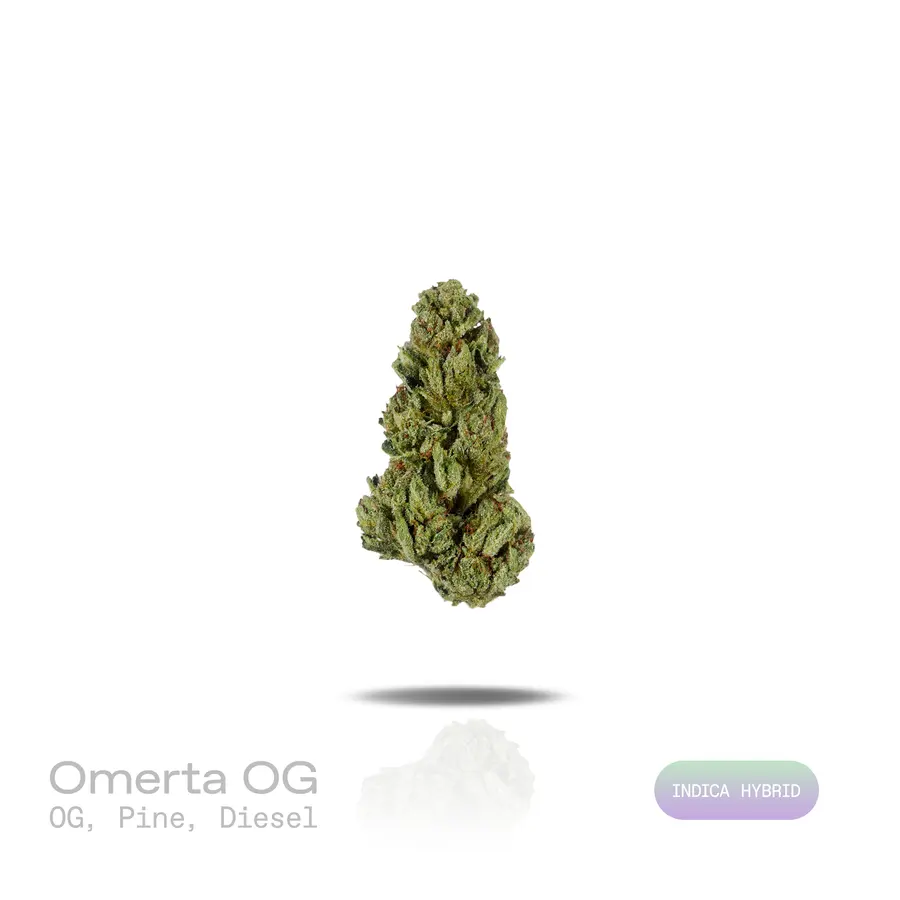 Omerta OG THCa Flower (Indoor) (Indica Hybrid)