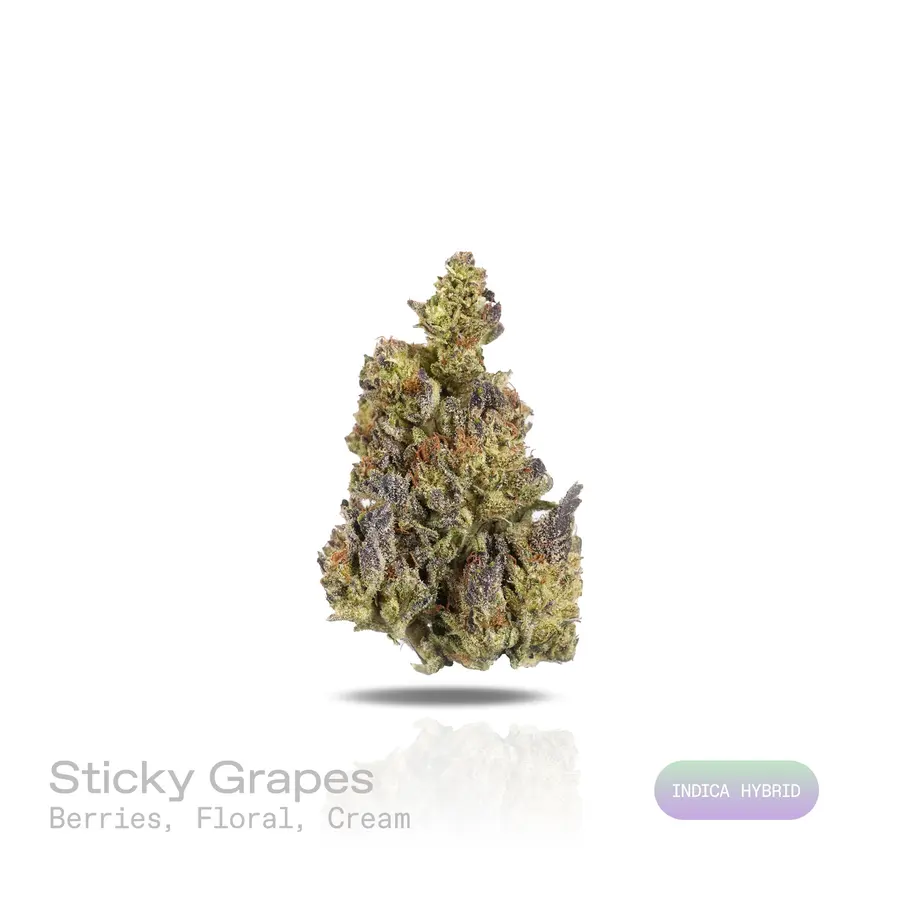 Sticky Grapes THCa Flower (Indoor) (Indica Hybrid)