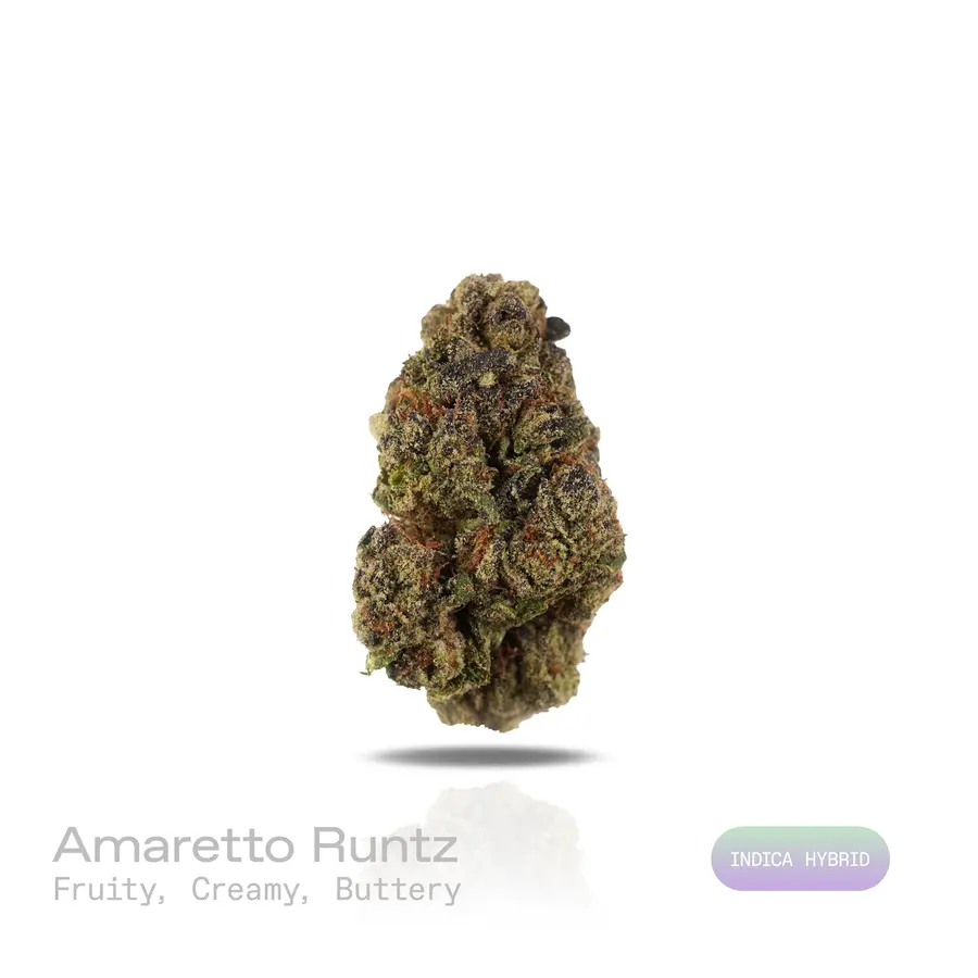 Amaretto Runtz THCa Flower (Indoor) (Indica Hybrid)