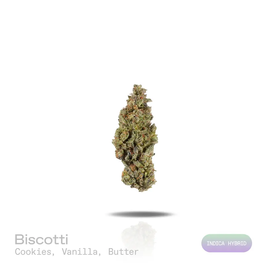 Biscotti THCa Flower (Indoor) (Indica Hybrid)
