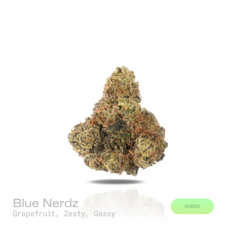 Blue Nerdz THCa Flower (Premium Indoor) (Hybrid)