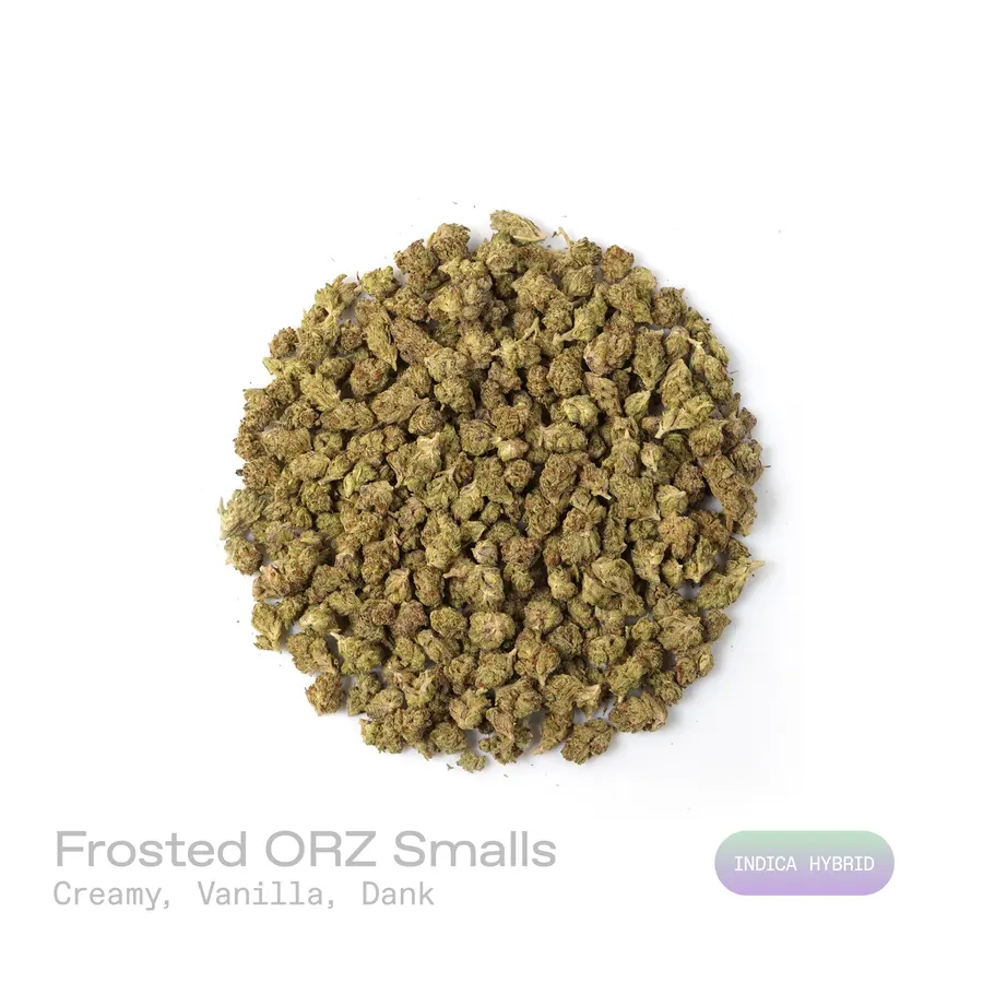 Frosted Orz THCa Flower (Indoor) (Indica Hybrid)