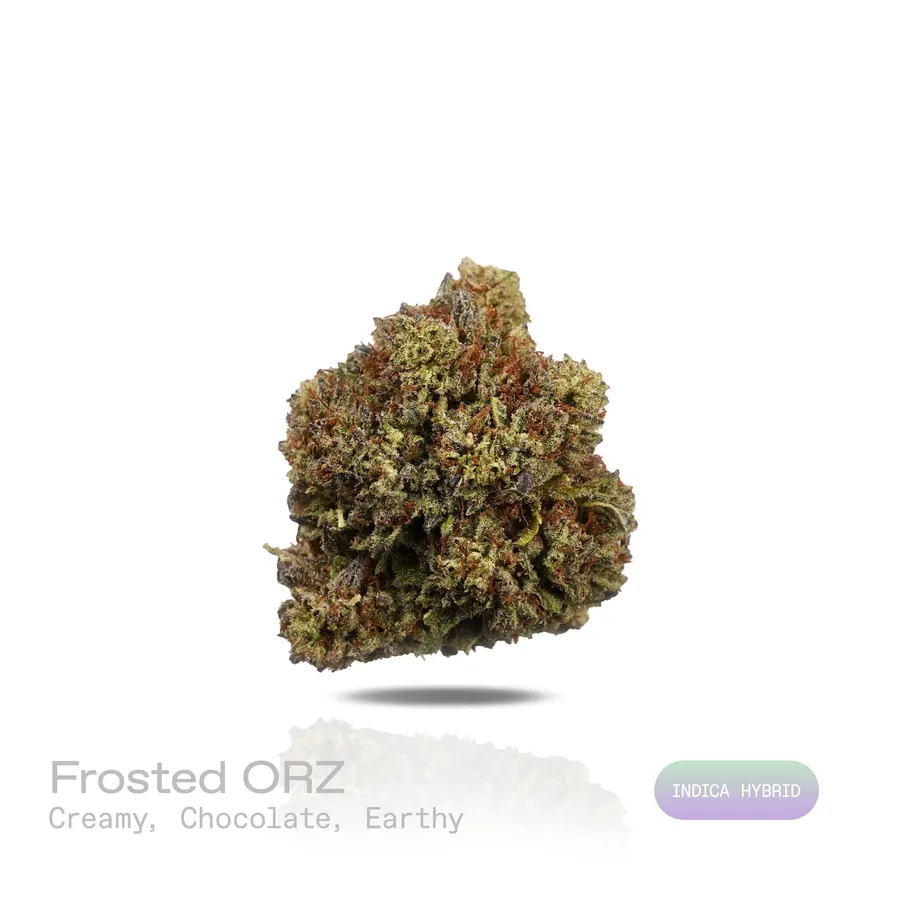 Frosted ORZ THCa Flower (Indoor) (Indica Hybrid)