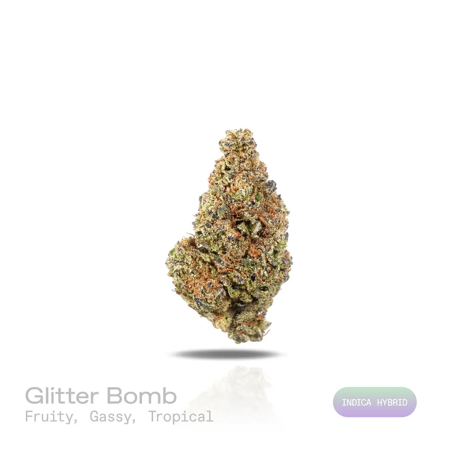 Glitter Bomb THCa Flower (Indoor) (Indica Hybrid)
