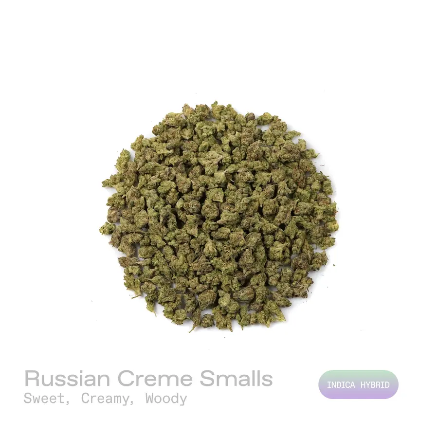 Russian Creme THCa Flower (Indoor) (Indica Hybrid)