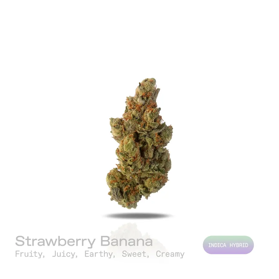Strawberry Banana THCa Flower (Exotic) (Indica Hybrid)