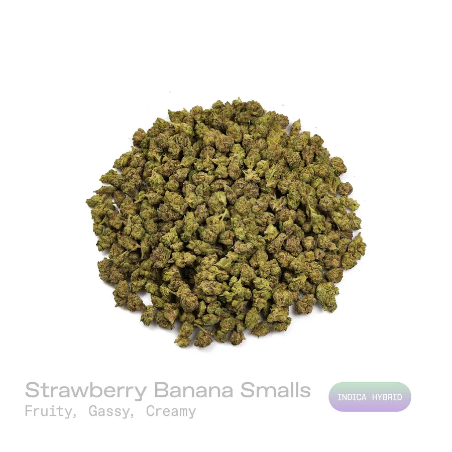 Strawberry Banana THCa Flower (Indoor) (Indica Hybrid)