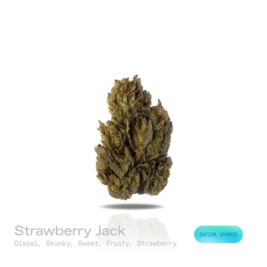 Strawberry Jack THCa Flower (Indoor) (Sativa Hybrid)