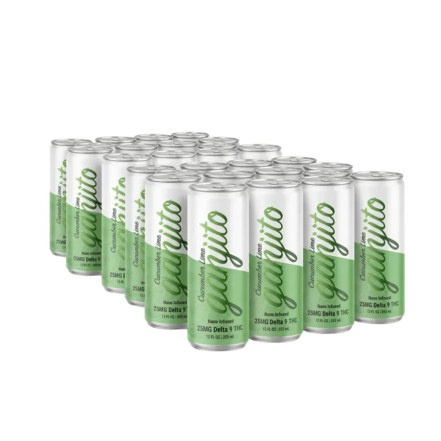 Cucumber Lime Ganjito THC Drink (24 Pack)