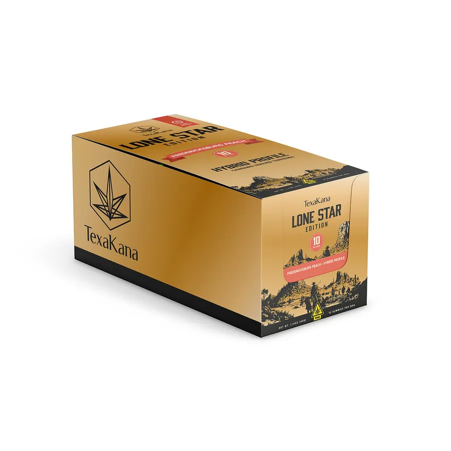 Delta 9 THC - 10MG - Fredericksburg Peach (Box of 10 Pack)