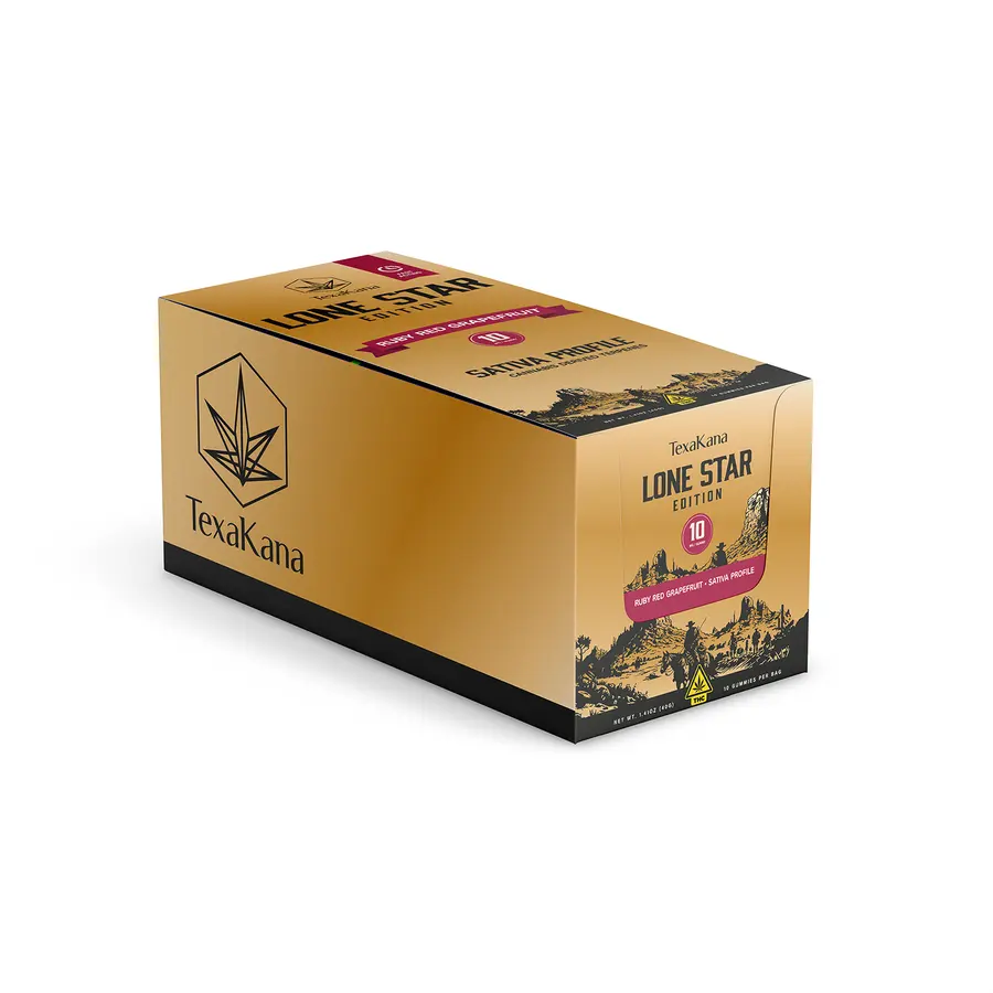 Delta 9 THC - 10MG - Ruby Red Grapefruit (Box of 10 Pack)