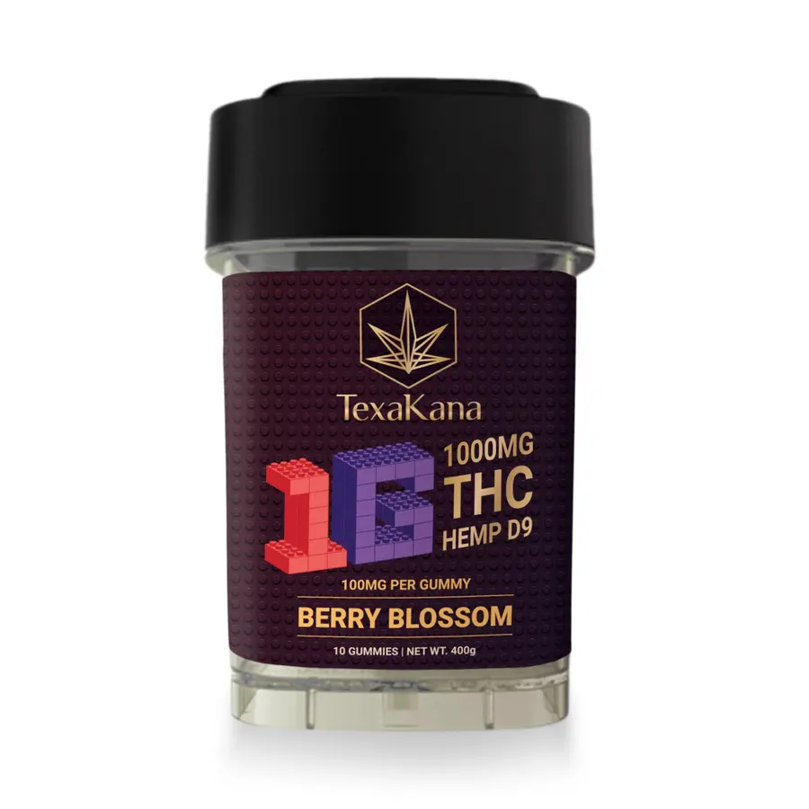 Delta 9 THC 1G Gummies - 1000MG - Berry Blossom