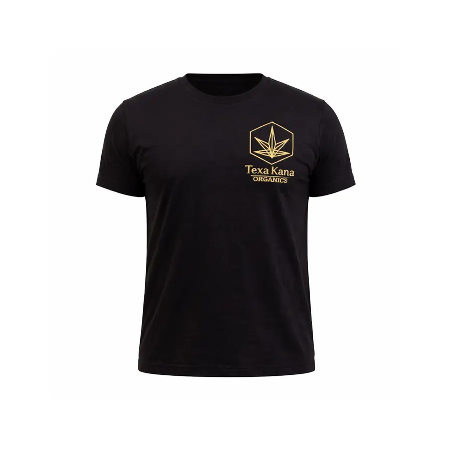 TexaKana Organics Cotton T-Shirt - Black & Gold