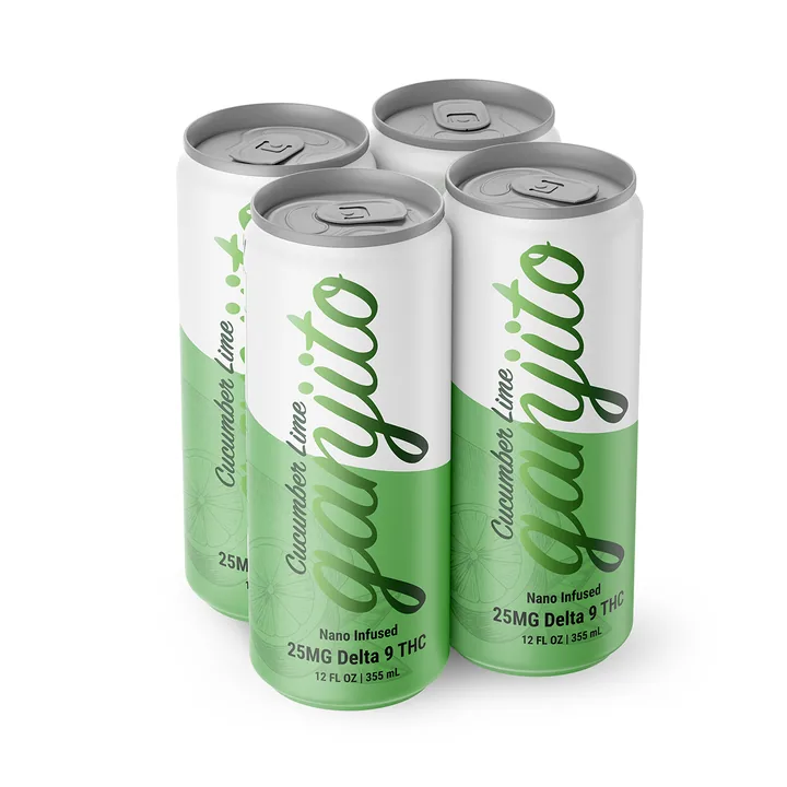 TexaKana Cucumber Lime Ganjito THC drink four-pack