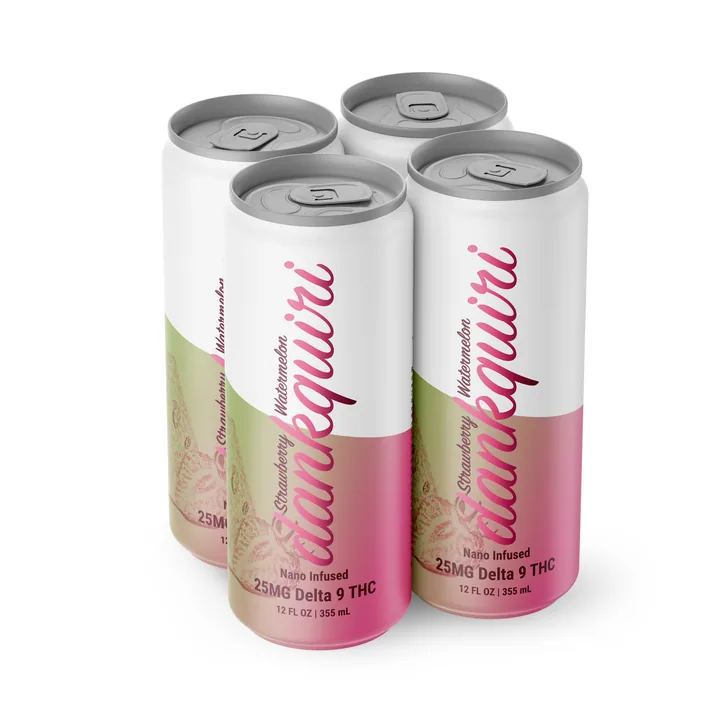 TexaKana Strawberry Watermelon Dankquiri THC drink four-pack